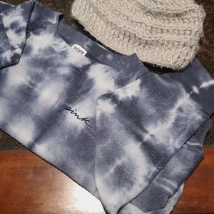 PINK VS size large tie-dye women's sweatshirt